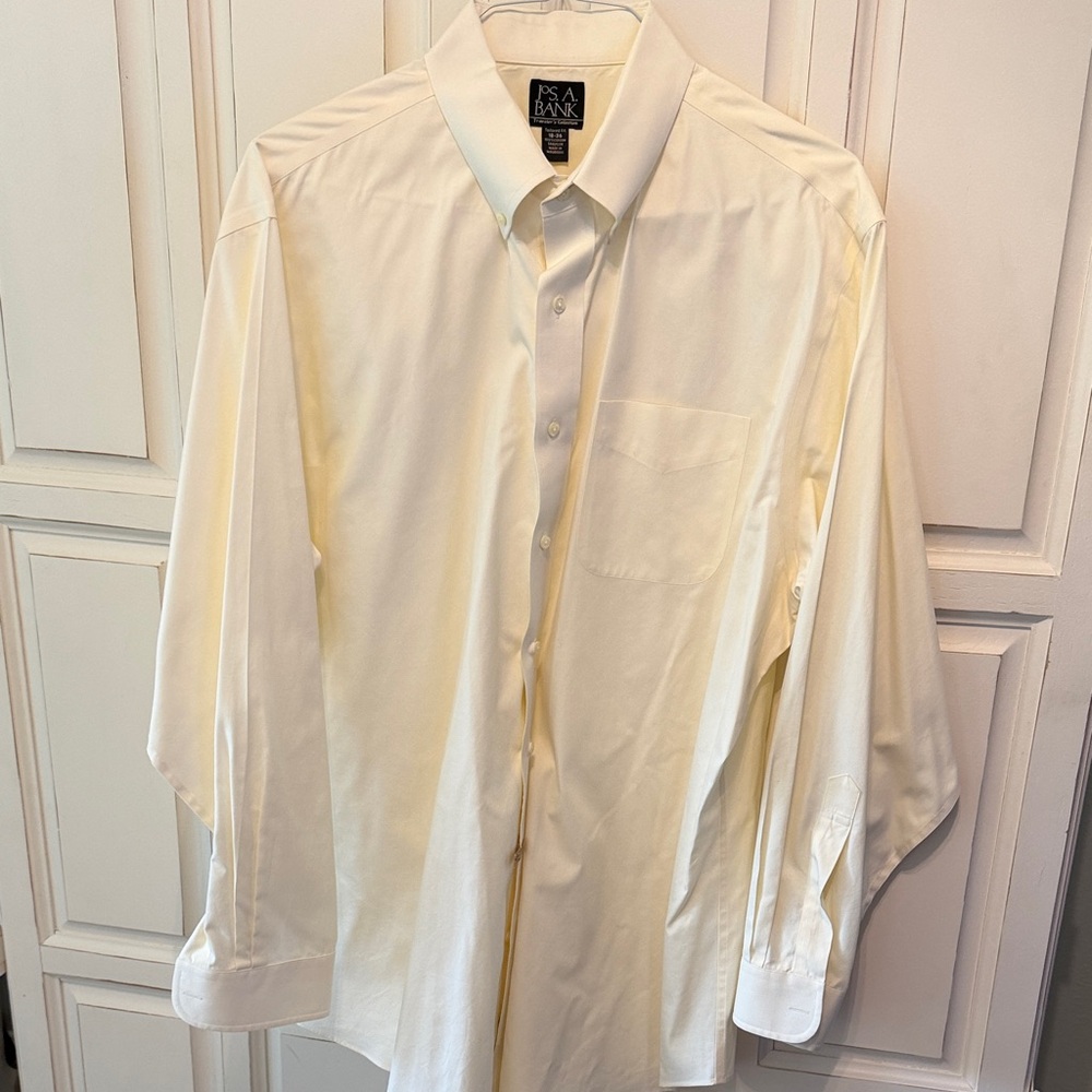 Jos.A.Bank cream/off white colored dress shirt